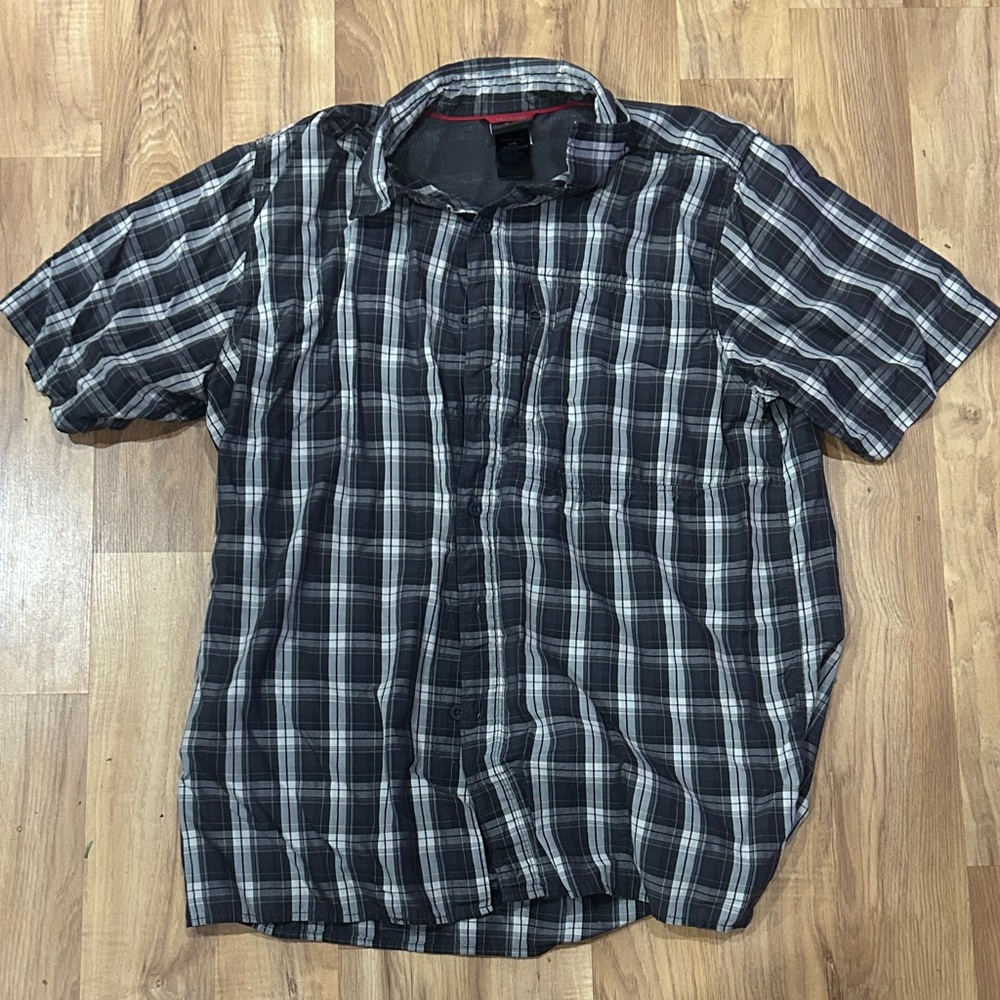 The North Face Men's Dark Plaid Button Down Shirt